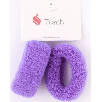 Torch Gumičky do vlasů 2 ks H19158 Velikost: Fialová