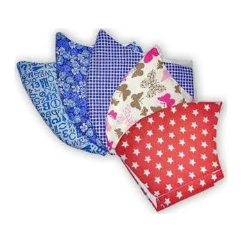 Rouška 2-vrstvá lemující obličej velikost M, barevná, úchyt gumička