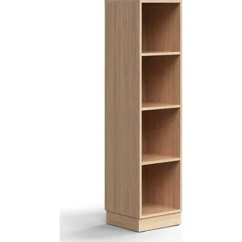 Knihovna Regál QBUS, 3 police, sokl, 1636x400x400 mm, dub