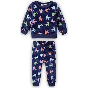 Dívčí pyžamo Minoti Pyžamo dívčí fleezové, Minoti, 16pj 14, modrá Vel. 80/86