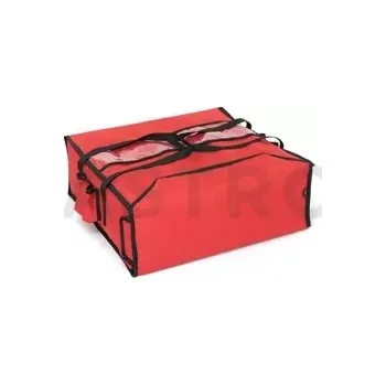 Termobox Taška na pizzu 4 x 45 cm z codury, zapínání na suchý zip, červený s černým lemováním | FURMIS, T4L