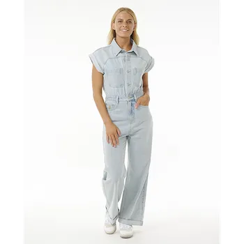 Dámský overall Overal Rip Curl THE SEARCH DENIM BOILERSUIT Light Blue velikost XL