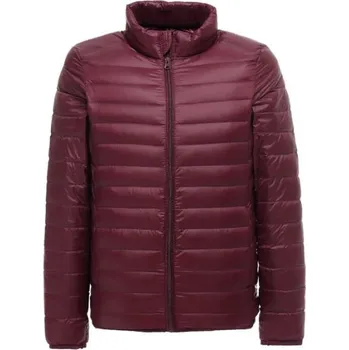 Pánský zimní kabát Pánská prošívaná bunda Barva: Červená, Velikost: S