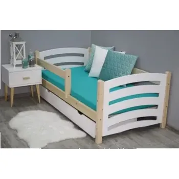 Dětská postel Dřevěná dětská postel MD 24 80x160 cm borovice masiv /kombinace MDF