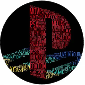 Jedlá dekorace na dort Jedlý papír Playstation logo 19,5 cm