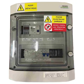 Rozvaděč FVE SAPRO-FVE-TUV01A Rozvaděč pro automatické řízení ohřevu TUV mezi FVE a sítí 230V