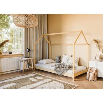 Postel Legno Dětská postel ve tvaru domku Lucie borovice Rozměr (cm): 80x160