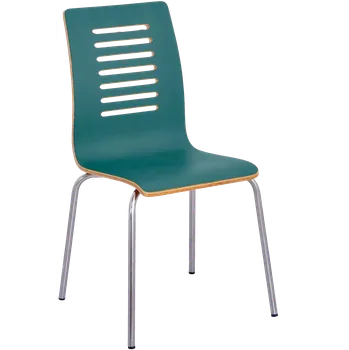 Jídelní židle CARMEN jídelní židle tyrkysová, kostra nerez