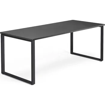 Psací stůl Psací stůl QBUS, O-podnož, 1800x800 mm, černý rám, černá