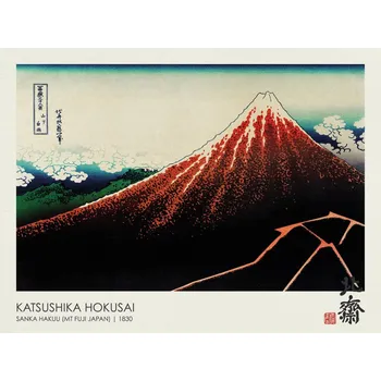 Plakát Plakát, Obraz - Sanka Hakuu (Mt Fuji Japan) 1830, Katsushika Hokusai
