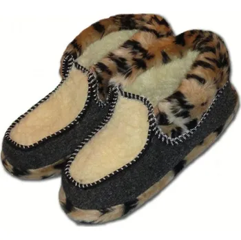 Dámské válenky Ovčí věci Domácí bačkory z ovčí vlny merino PANTER velikost Merino: 42-43