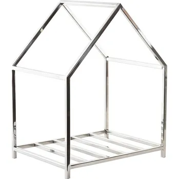 Organizér do auta Stojan na dřevo DKD Home Decor Nerezová ocel (40 x 30 x 50 cm)