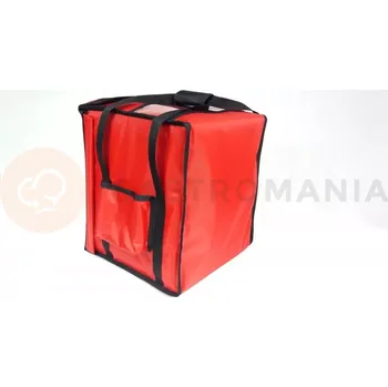 Termobox Taška na pizzu 8 x 35 cm z nylonu, uzavírání na magnet, červený s černým lemováním | FURMIS, T8S