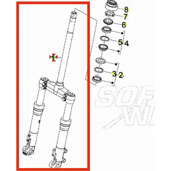 Piaggio Vidlice Runner 125/200 od 2005 58508R