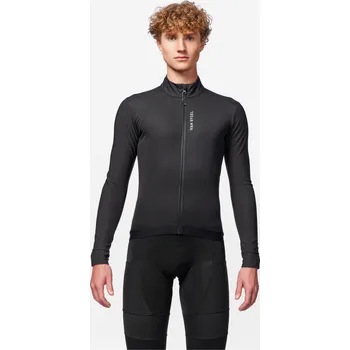 Cyklistická bunda VAN RYSEL Pánská zimní cyklistická bunda Racer 2 M ČERNÁ