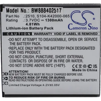 Baterie pro mobilní telefon VHBW Baterie pro Wiko Sunny 2, 1300 mAh