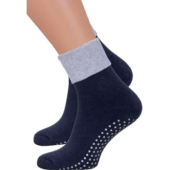 Dámská móda Dámské froté bavlněné ponožky 126/024 Steven Barva/Velikost: jeans / 38/40
