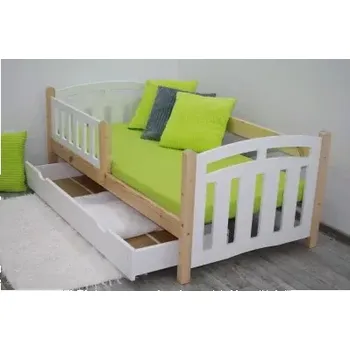Dětská postel Dřevěná dětská postel MD 21 80x160 cm borovice masiv /kombinace MDF