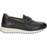 CAPRICE Dámské černé kožené mokasíny 9-24700-43-022-245 Velikost 37