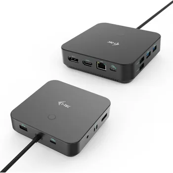 USB hub i-tec USB-C HDMI + Dual DP Docking Station + Power Delivery 100 W