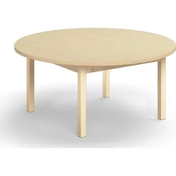 Jídelní stůl Stůl DECIBEL, Ø1200x530 mm, akustická HPL deska, bříza
