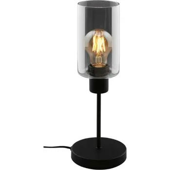 Lampička BRILONER Stolní světlo černé kouřové sklo 1xE27/max.10W 8015