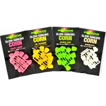 Korda umělá kukuřice Slow Sinking Corn 12 ks Varianta: Banofee - bílá (banán-smetana) (KPB23)