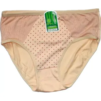 Bambusové dámské kalhotky s puntíčky 2786 okrová 605/24