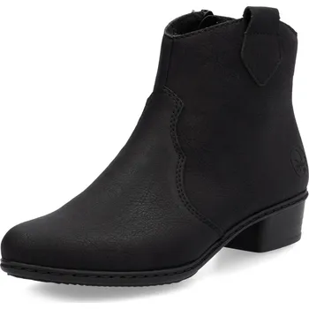 Dámská zimní obuv DÁMSKÉ KOTNÍKOVÉ BOTY RIEKER Y0762-00 ČERNÁ Barva: ČERNÁ, Velikost: 36