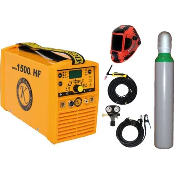 Svářečka Omicron GAMA 1500L HF + kabely + TIG hořák + kukla + ventil + lahev, 3+2 roky SET TOP