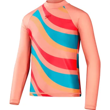 Dětská móda Dětské Tričko SPEEDO LS PRT PNL RASH TOP JF 8-1303814499 – Oranžová 15-16