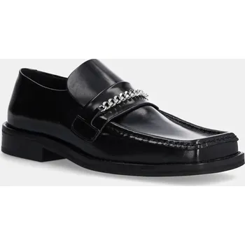 Dámské mokasíny Kožené mokasíny Martine Rose Square Toe Loafer, 39, černá, 99X