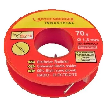 Páječka Rothenberger - bezolovnatá rádio pájka Sn99Cu1 1,5mm 30g