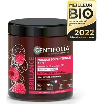 Vlasová regenerace CENTIFOLIA Maska na vlasy 3v1 pro intenzivní lesk 250 ml