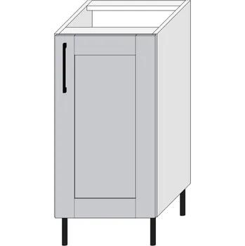 Kuchyňská skříňka Spodní skříňka S40/P PASTEL Dekor: Šedá