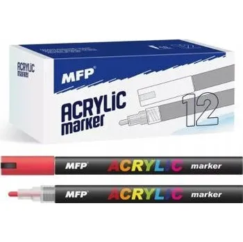 Dekorativní červený fix 1 ks