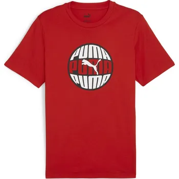 Pánské Tričko s krátkým rukávem PUMA GRAPHICS CIRCULAR TEE 68017411 – Červená S