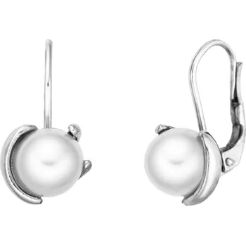 Náušnice Bealio BEALIO Stříbrné náušnice PERLA ornament 03-11594-2829