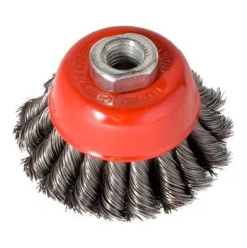 Brusný kartáč Kartáč hrnkový 80, copánkový S 0,50 dvouřadý, závit M14x2