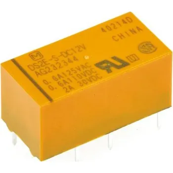 Vývojová deska Signálové relé DPDT Montáž na PCB 3 A 12V dc pro Univerzální použití DS