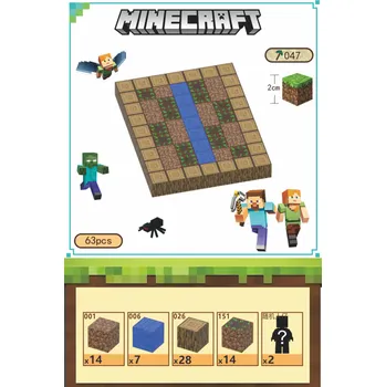 ostatní stavebnice Minecraft 047 magnetická stavebnice 63 dílků