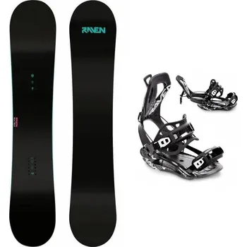 Snowboarding Raven Pure mint dámský snowboard + Raven FT360 black snowboardové vázání 147 cm + XL (EU 43-46) + DÁREK + Doprava ZDARMA