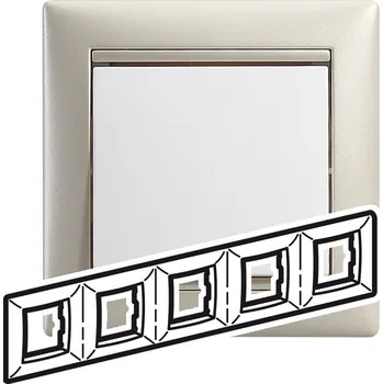 vypínač VA RÁMEČEK 5P JEMNÁ PERLEŤ 770475