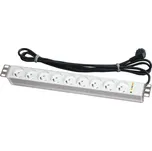 Conteg 19" napájecí panel 1U, 9x230V, UTE, 3m