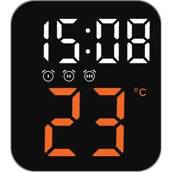 Budík Digitální budík do sítě s teploměrem JVD SB8015.4 + dárek zdarma