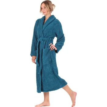 Dámský župan Bavlněný župan Athena s límcem petrolejová 21 16 6430 unisex - XL