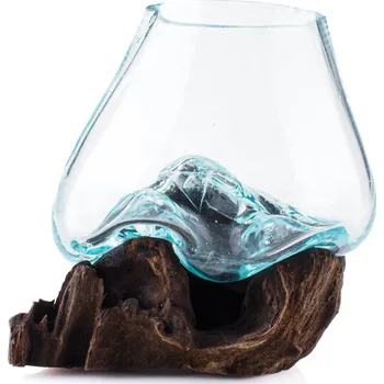 Dóza na potraviny Dóza sklo s kořenem malá 09