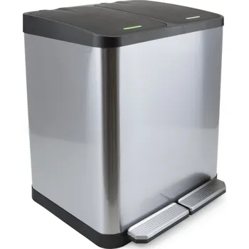 Odpadkový koš Emuca Odpadkový koš GALEON 2 x 15 l / Nerez