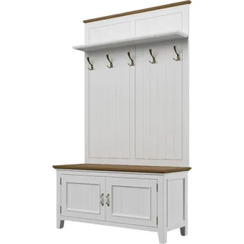 Komoda Předsíňová stěna PROVENCE z masivu bílá