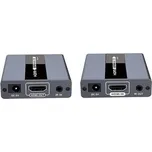 PremiumCord HDMI extender na 120m přes jeden kabel Cat5/6, bez zpoždění